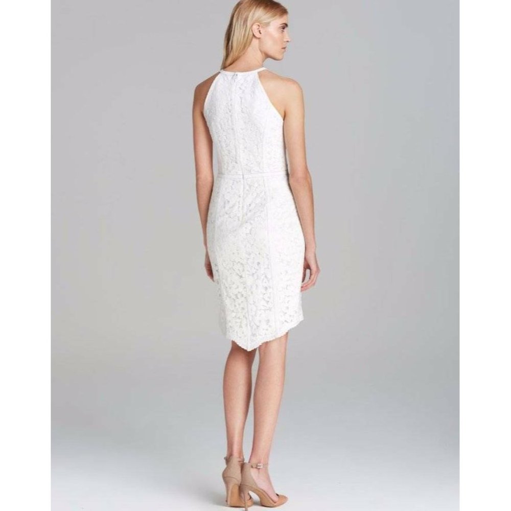 Cynthia Steffe Ryder Lace & Leather Halter Dress - Picture 2 of 4